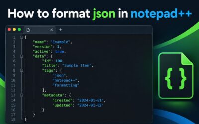How to Format JSON in Notepad++