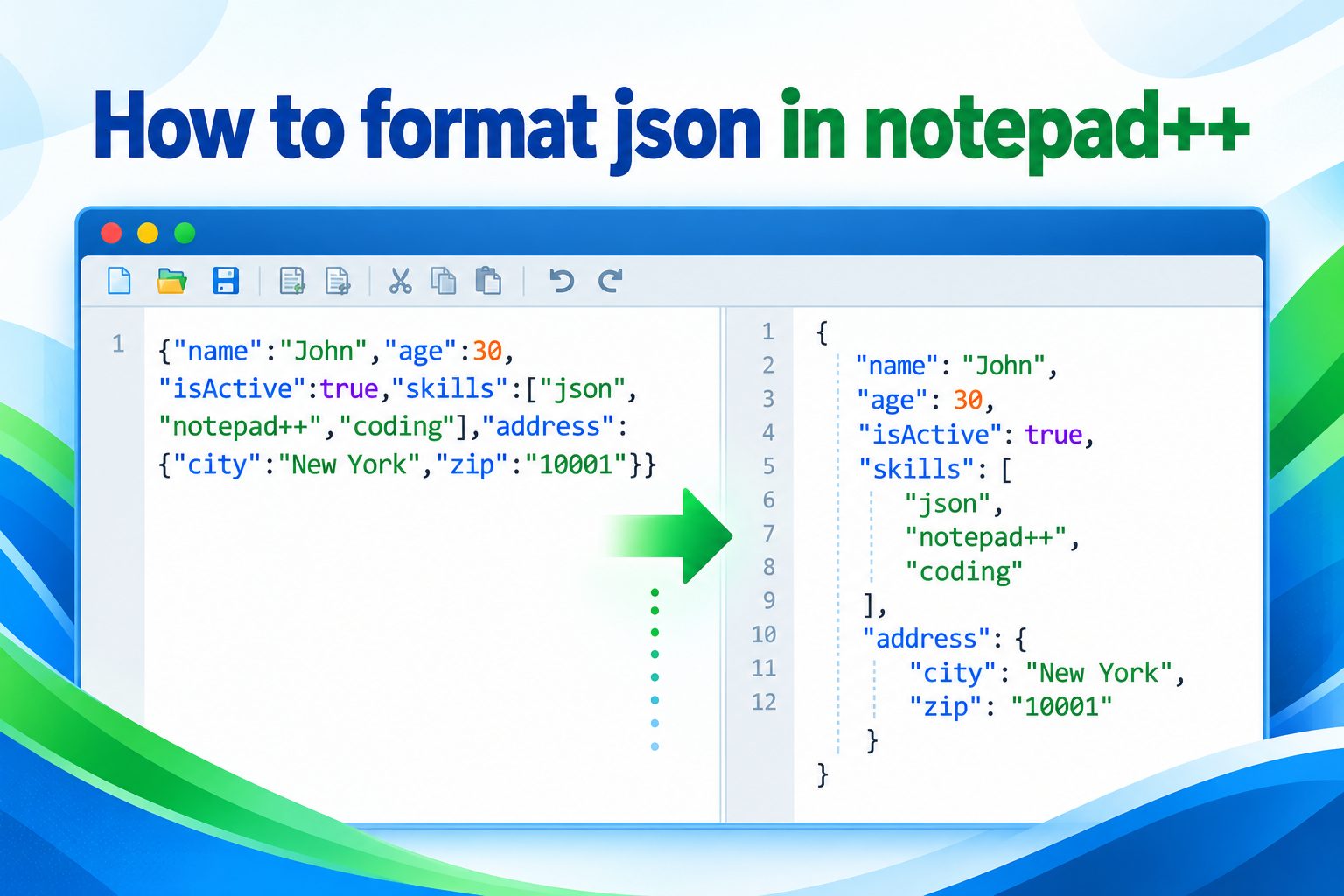 Notepad++ Edit menu showing the Word Wrap option